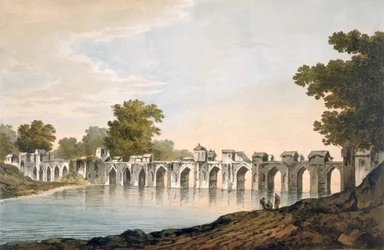 Näkymä sillalle Ilionpoorissa Goomty-joen yli, pubi. 1785-88.