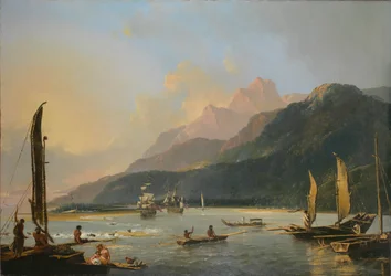 [Näkymä] Maitavien lahdelle, [Otaheiten saarella] [Tahitilla].