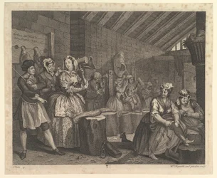 A Porton edistyminen, levy 4, huhtikuu 1732.