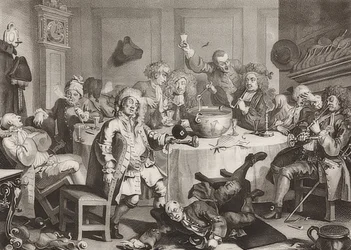 Keskiyön moderni keskustelu. 1733