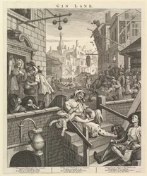 Gin Lane, 1. helmikuuta 1751.
