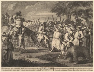 Hudibras First Adventure Kaksitoista suurta kuvitusta Samuel Butlersille Hudi..., helmikuu 1725-26.