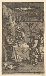 Hudibras vierailee Sidrophel Seventeen Small Illustrations for Samuel Butlers Hudibras..., 1721-26.