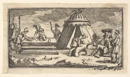 Myönnetty ohra vehnän sijaan [ensimmäinen versio] John Beaver, Roman Military Punishme..., vuoden 1725 jälkeen.
