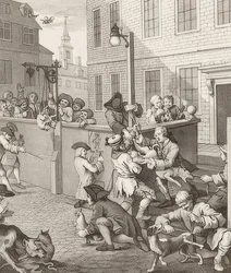 Julmuuden ensimmäinen vaihe. Sarjasta: Julmuuden neljä vaihetta. 1751