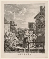 Neljä kertaa vuorokaudessa: Ilta, 1738.