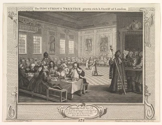 The Industrious Prentice Gown Rich ja Sheriff of London Industry and Idl..., 30. syyskuuta 1747.