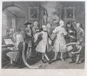 Rakes Levee, levy II, julkaisusta A Rakes Progress, 1735