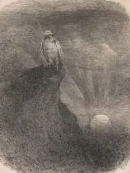 Genius, 1865-95 (kynä, tussi ja grafiitti kartongille).