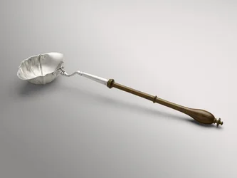 Punch tai Toddy Ladle, c. 1754-1785 (hopeaa ja tuntematonta puuta)