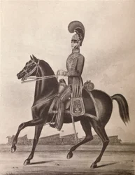 Madrasin armeijan kevyen ratsuväen upseerit, 1841 1909