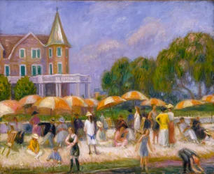 Sateenvarjot Blue Pointissa, n. 1915.