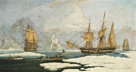 The Northern Whale Fishery: Laiva Harmony of Hull ja muut jäässä olevat valaanpyytäjät, hylkeiden, narvalien ja valaiden metsästys Davis Straits -valaanpyyntialueella Grönlannin edustalla