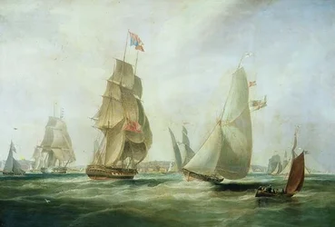 Yachts Kilpailemassa linnasta, Cowes (öljy)