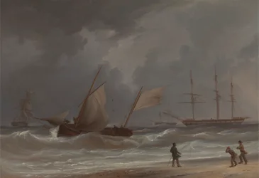Lugger ajaa maihin räjähdyksessä