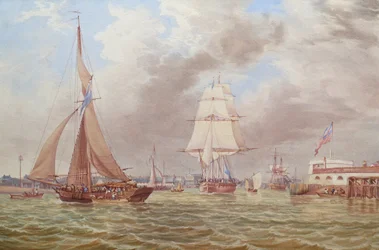 Laivaliikenne Portsmouthin sataman suulla