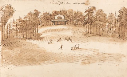 Suunnittelu paviljonkiin Deer Parkissa