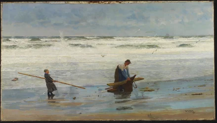 Driftwoodin kerääminen, Hollanti, 1877