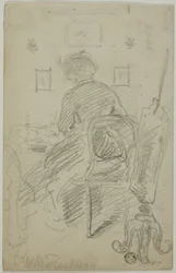 Lady Writing (takanäkymä)