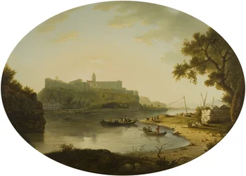 Näkymä Villeneuve-les-Avignonista, n. 1770 (öljy kankaalle)