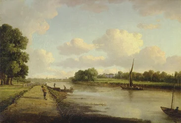 Näkymä Thames-joelle Richmondissa (?), n. 1776 (öljy kankaalle)