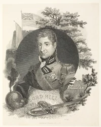 Kenraaliluutnantti Lord Hill KB, engr Brown, pub. Kinnersley, 1815