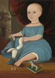 Vauva sinisessä, c. 1845.