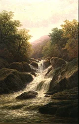 On the Lledr (öljy kankaalle)