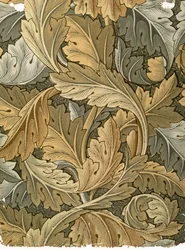 Acanthus-tapetti, suunnittelija William Morris (1834-96), 1875