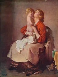 Lady Orpen ja lapsi, 1935