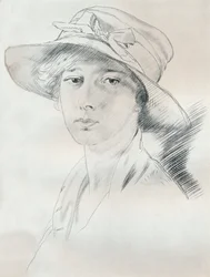 Muotokuvatutkimus lyijykynällä, 1900-luku 1932