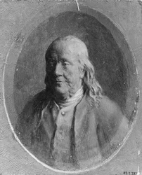 Benjamin Franklinin muotokuva, n. 1870-80.