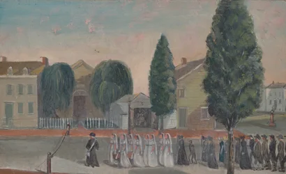 Vauvojen hautauskulkue, 1870-luku.