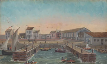 Vanhat lauttaportaat, 1870-luku.