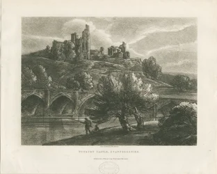 Tutburyn linna – Etelänäkymä: sinkografi, nd [c 1811]