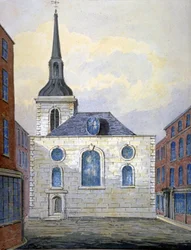 St Mary Abchurchin kirkko, Lontoon kaupunki, vuonna 1815