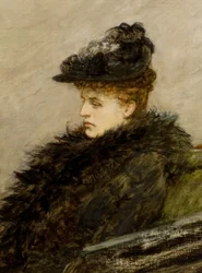 The Feather Boa, n. 1892 (öljy kankaalle)
