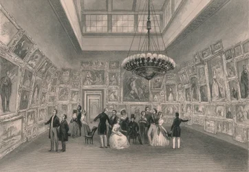 Kuninkaallisen akatemian näyttely. - Yksityinen näkymä, c1844.