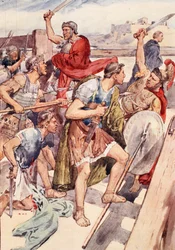 Gaius Gracchuksen takaa-ajo, kuvitus teoksesta 