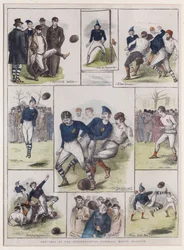 Luonnoksia kansainvälisestä jalkapallo-ottelusta, Glasgow, 1872