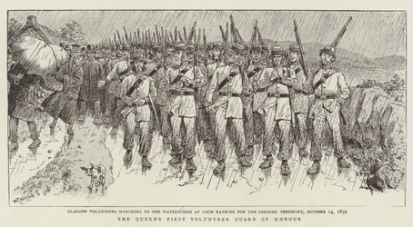 Kuningattaren ensimmäinen vapaaehtoinen kunniakaarti