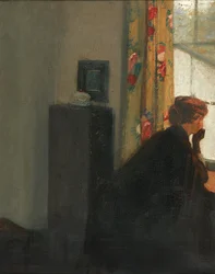 At the Window (öljy kankaalle)