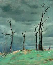 Avenue of the Château, Bourlon, Länsirintama (öljy kankaalle)