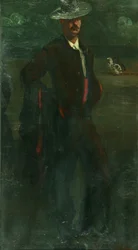 Ignatius Zuloaga härkätaistelijana, n. 1895 (öljy kankaalle)