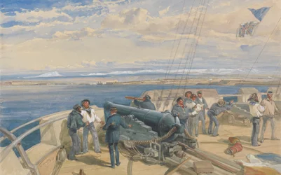 Sebastopol, piirretty H. M. S. Sidonin kannelta, helmikuu 1855