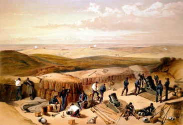 Uudet linnoitustyöt Sevastopolin piirityksessä..., Krimin sota, 1853-1856