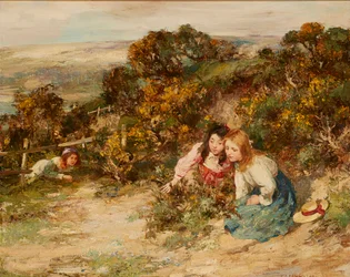 The Treasure-Hunt (öljy kankaalle)