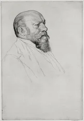Unkarilaisen kapellimestari Hans Richterin (1843-1916) muotokuva
