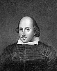 William Shakespeare, englantilainen runoilija ja näytelmäkirjailija