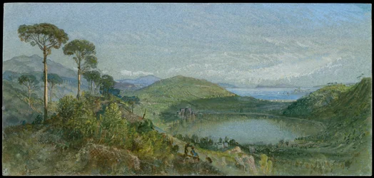 Lago Avernus, noin 1867-70 (akvarelli).